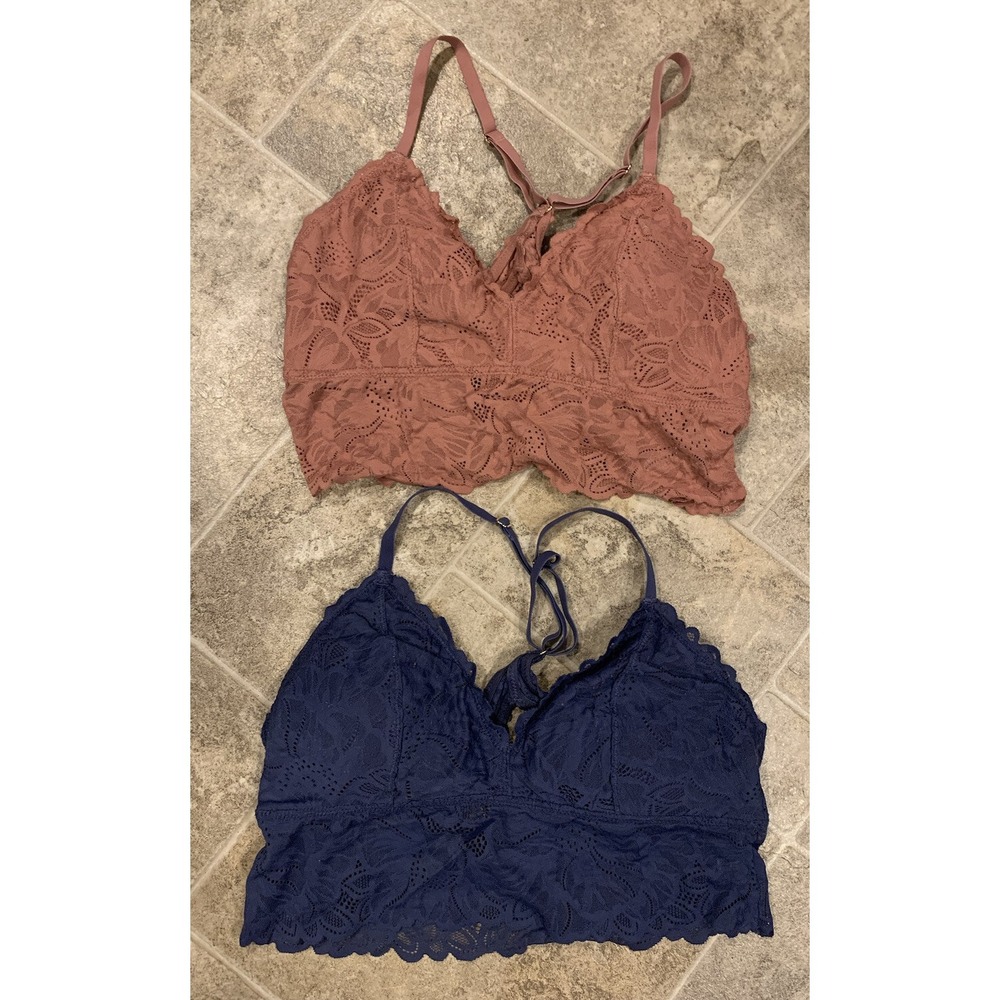 Victoria’s Secret Lace‎ Bralette Lot Of 2 Size Large